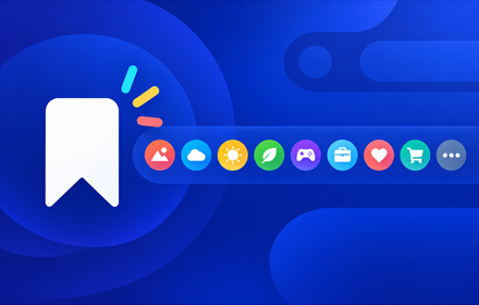 Icon-only Bookmarks extension promotional tile